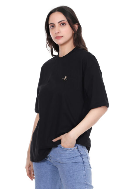 Limehat Signature Monogram Black Oversized T-Shirt
